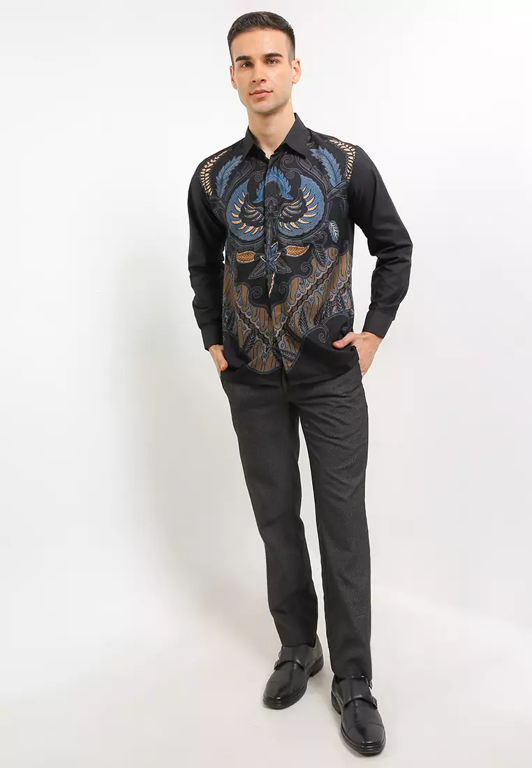 Brahmacari Kemeja Batik Exclusive Premium Pria Casual Modern Lengan Panjang