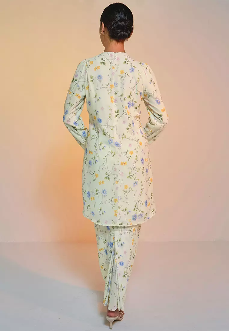 Bulanara Blouse & Skirt - Lime Spring