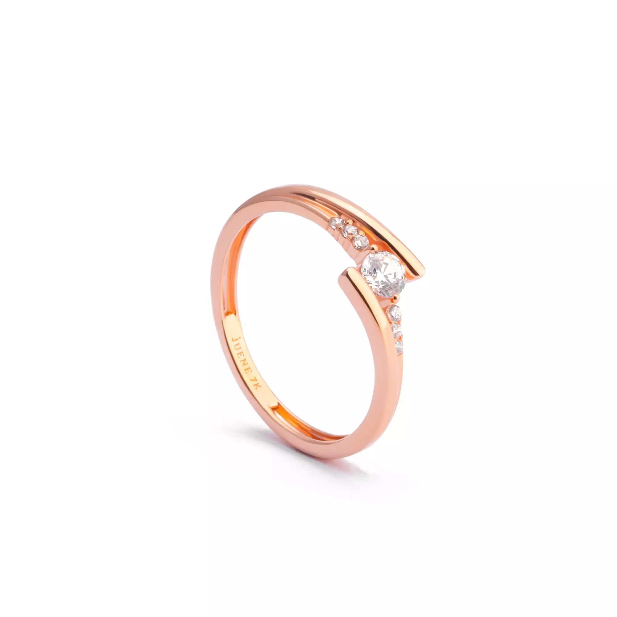 Cincin Emas 7k - Yours Gold Ring - Huda Collection - Juene Jewelry