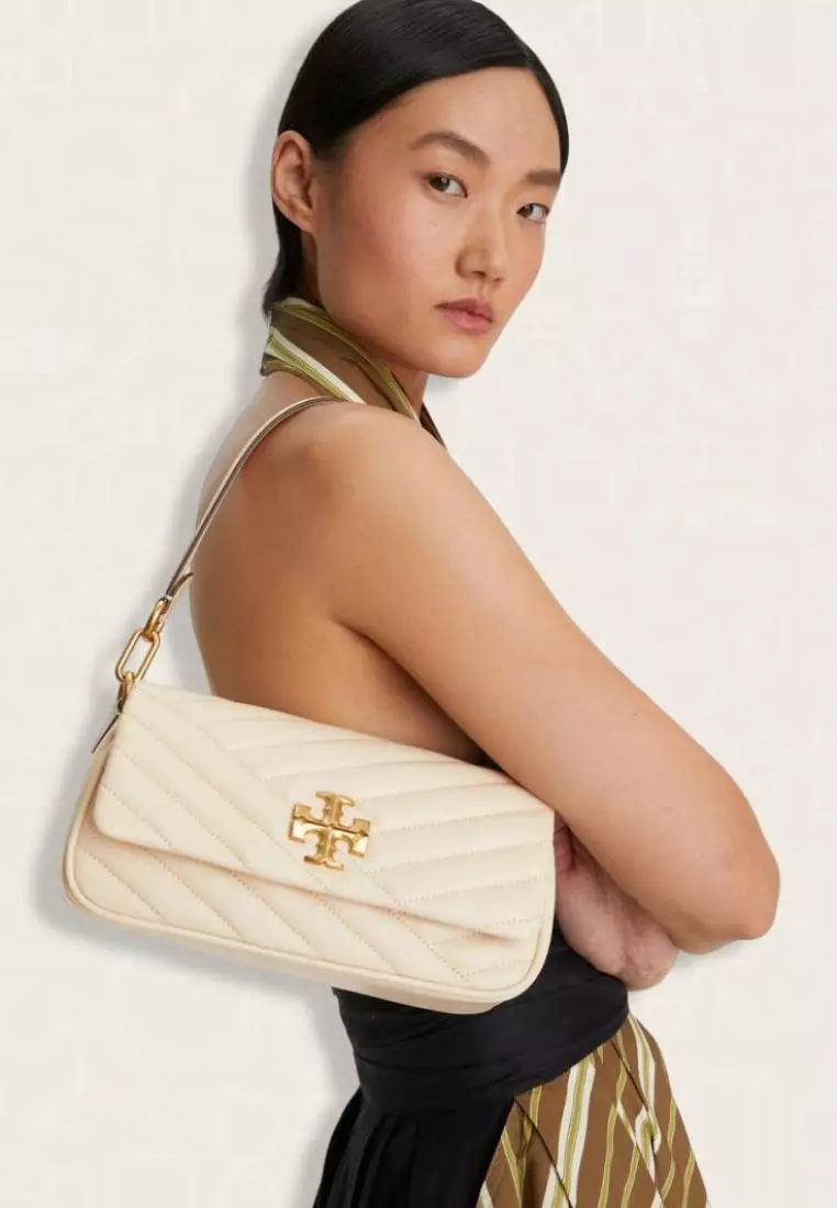 Grey Heron Tory Burch Kira Chevron Crossbody Bag Tory Burch Gray