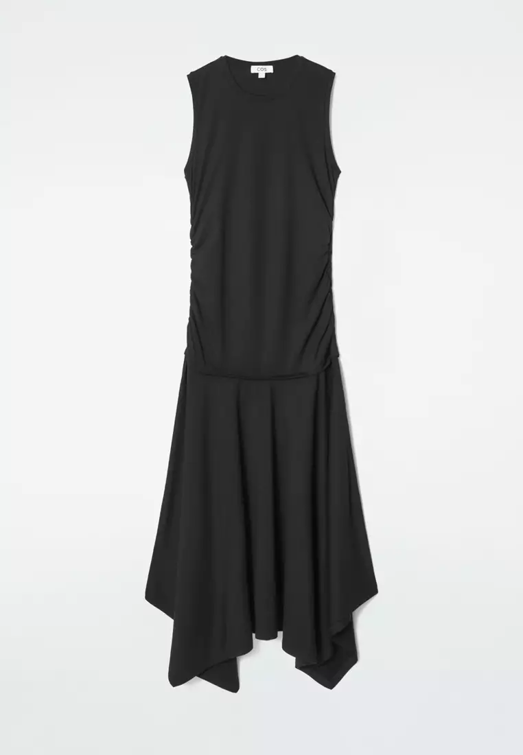 Ruched Jersey Maxi Dress