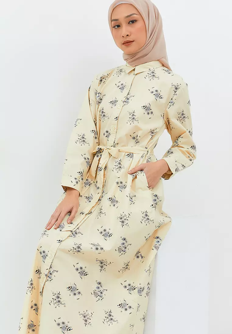 Roderica Dress Pastel Yellow (G.4237)