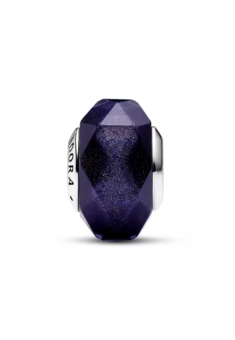 Buy PANDORA Pandora Faceted Blue Murano Glass Charm Online | ZALORA ...