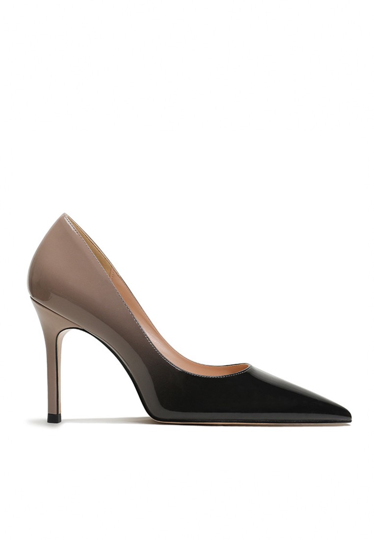 10CM Faux Leather Pointed Pumps Heels Shoes HZL053