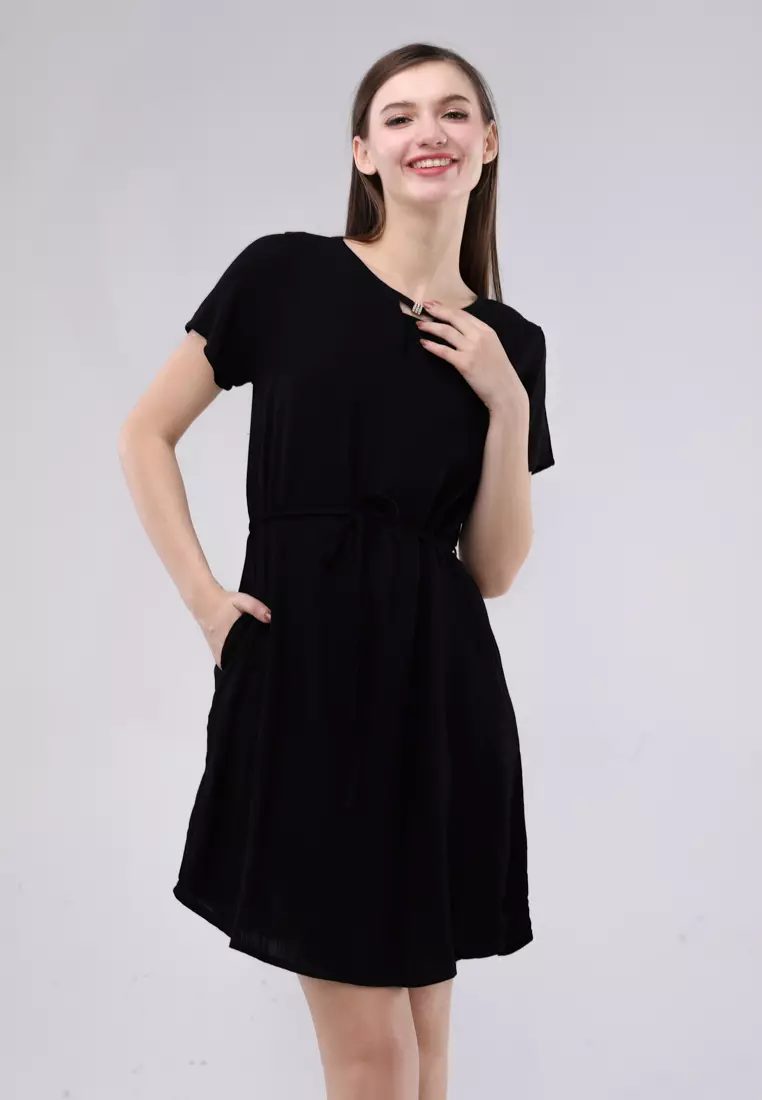 simple black dress funeral Short Sleeve Women's Midi Dress Womens Black Dresses For A Short Sleeve Black Midi Funeral Dress Little Black fits waist around 28.5/ jet Vince Camuto | Dresses Size:3 years