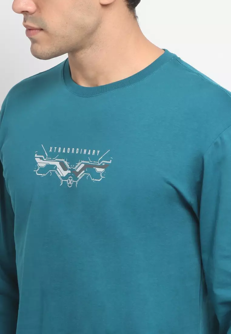XTRAORDINARY (XO) T-Shirt Cotton Combed Lengan Panjang Pria 2073290053