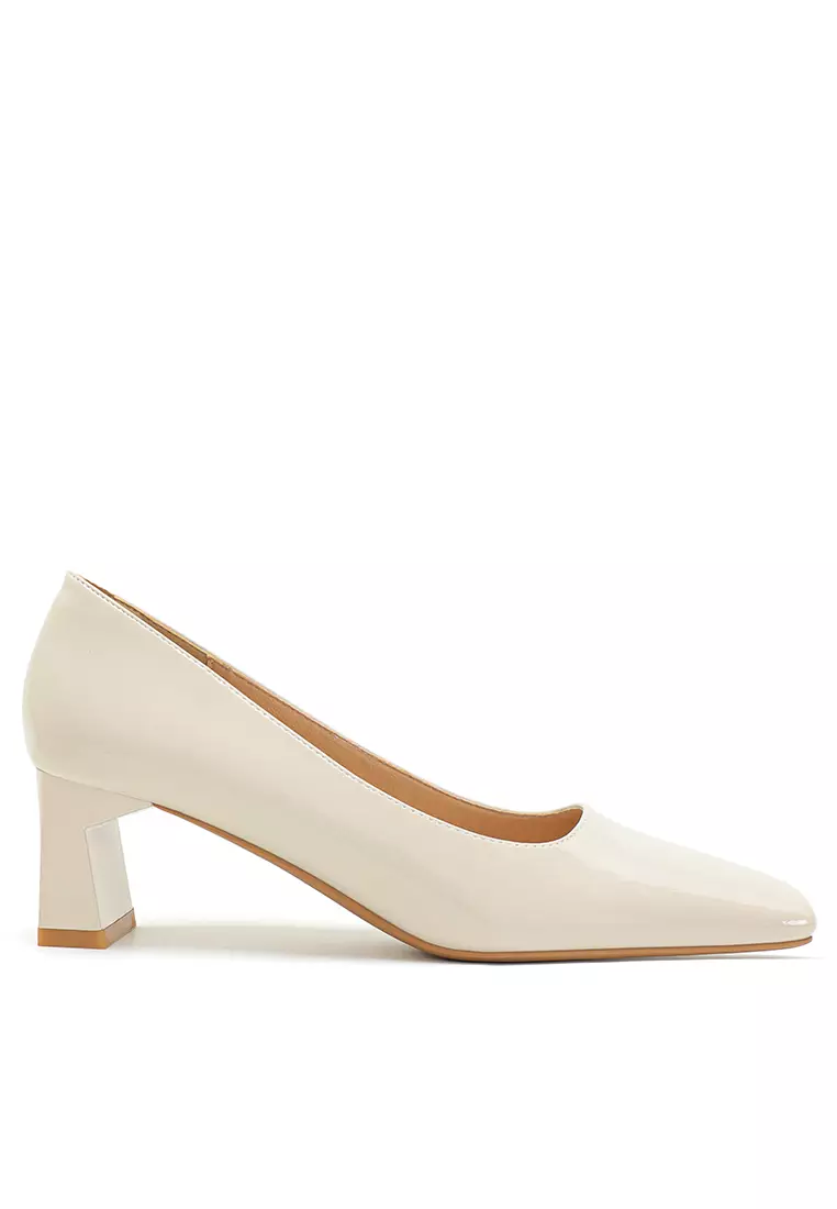 5CM Square Toe Patent Leather Pumps BY2355-3