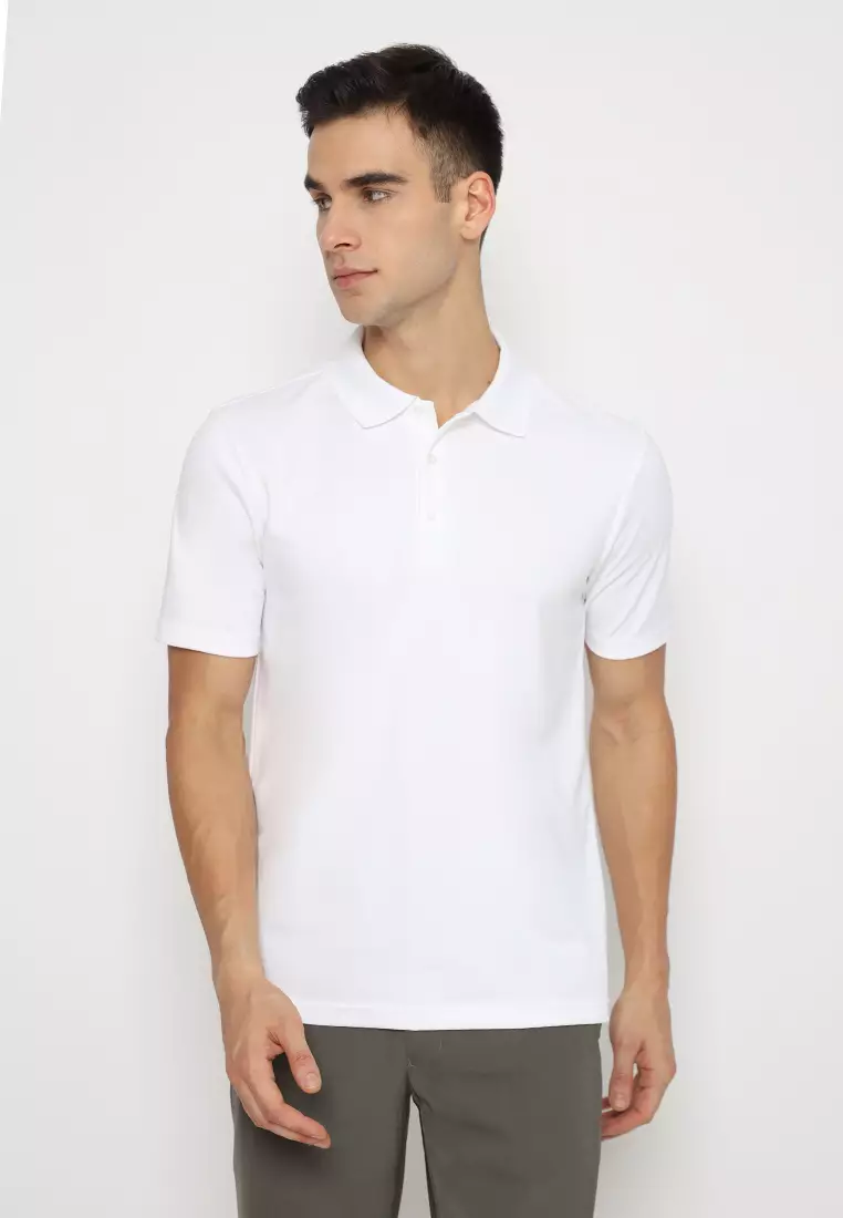 Jobb Candana Polo Shirt Pria Lengan Pendek Slim Fit Putih