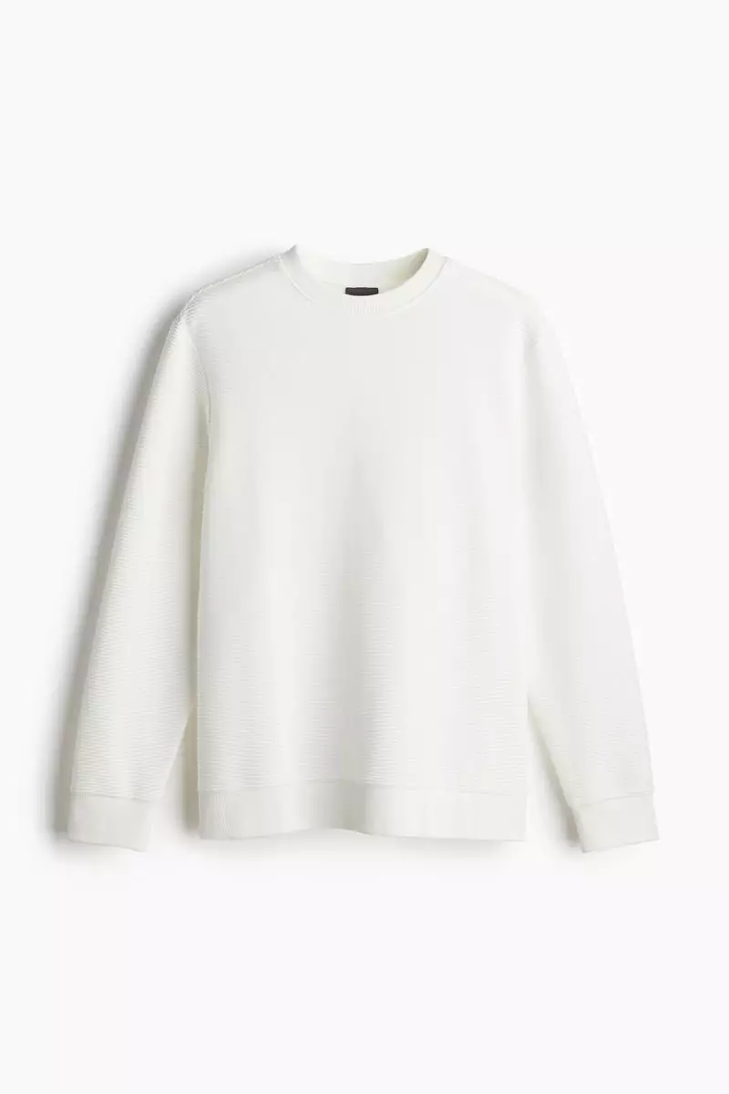 Buy H&M Regular Fit Ribbed sweatshirt Online ZALORA Malaysia