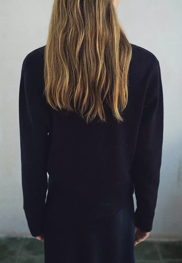 Button Crossover Cardigan