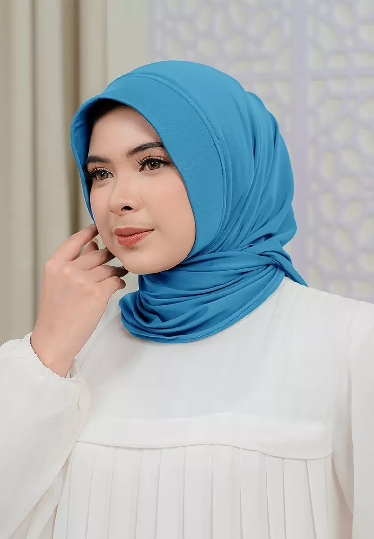 HIJAB INSTAN SOFTPAD AMEENA - AZZURE