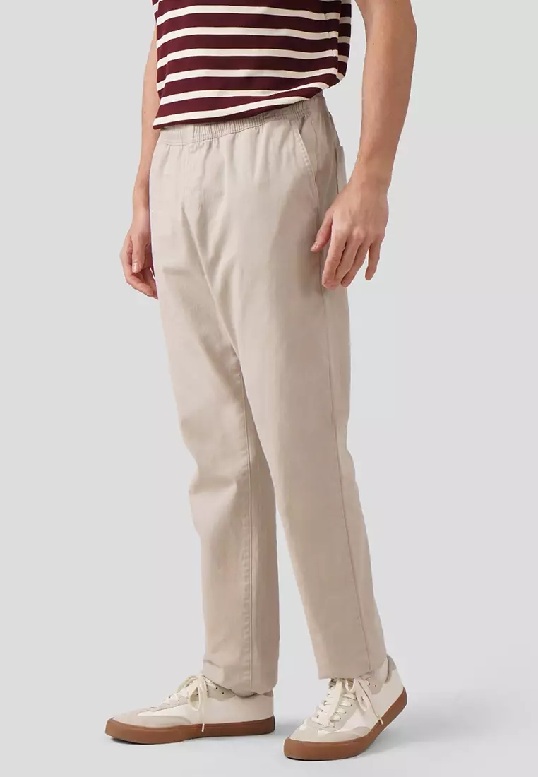 Regular Fit Pull Up Trousers