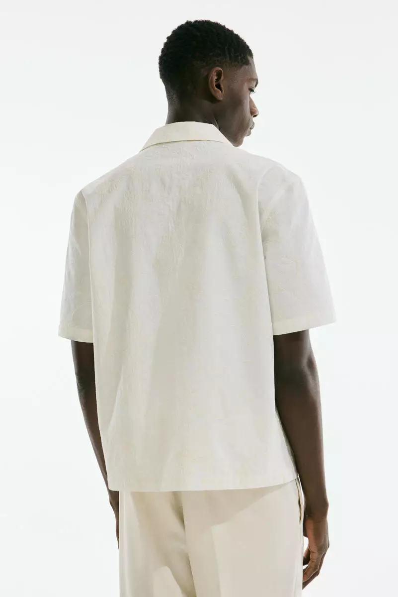 Regular Fit Embroidered resort shirt