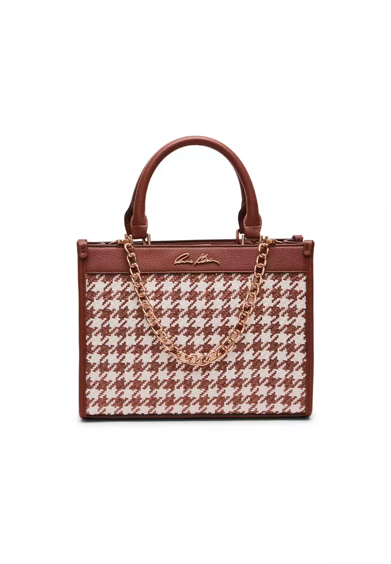 shoulder bag anne klein chain tote