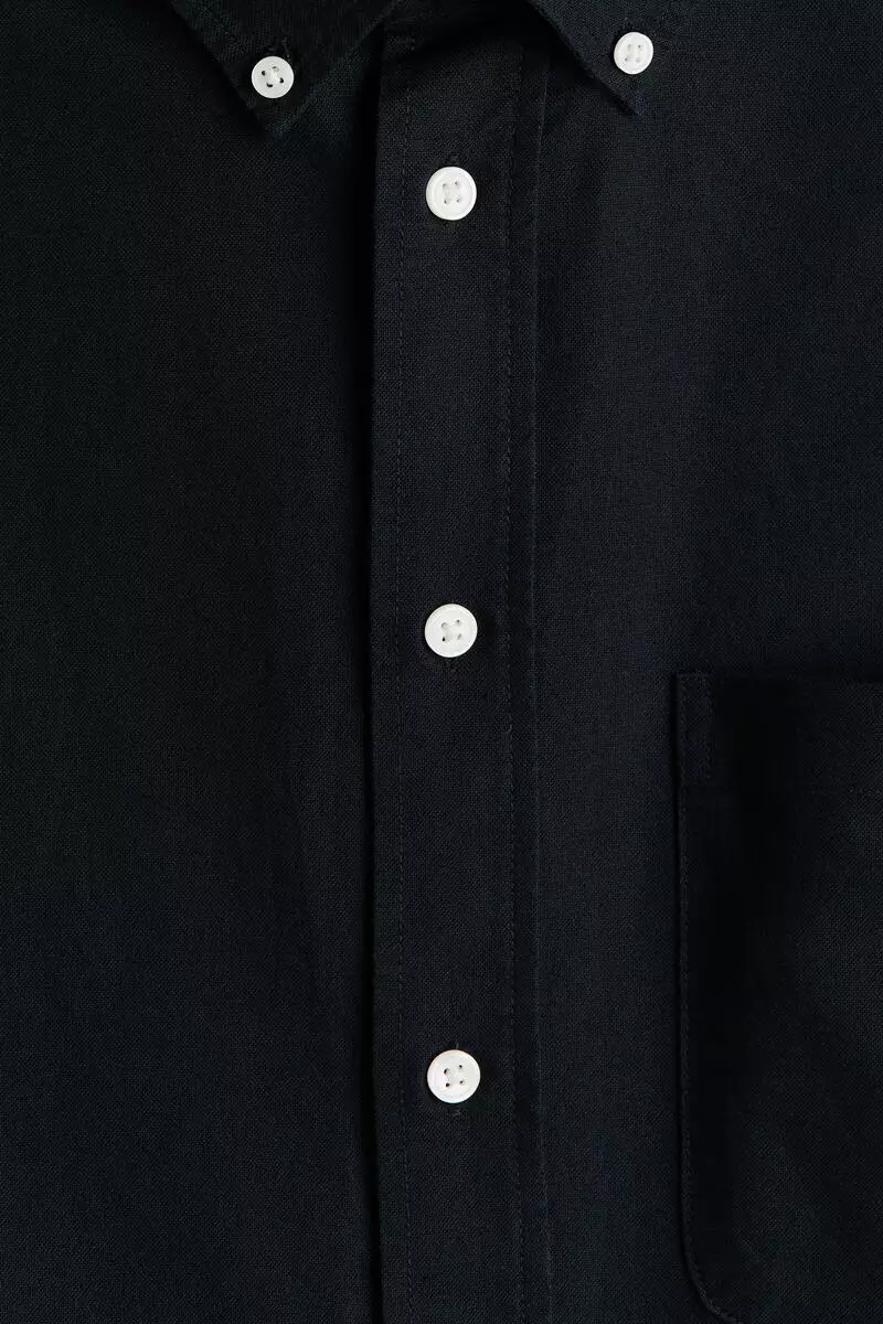 Relaxed Fit Short-sleeved Oxford shirt