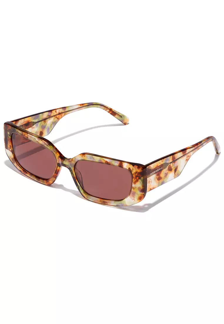HAWKERS Sunflowers Brown Trendset Sunglasses For Women, Female. Official Product Designed In Spain
