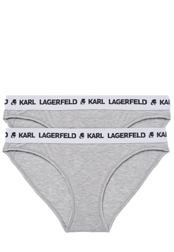 KARL LAGERFELD grey LOGO BRIEF SET (PACK OF 2) B89B8US63E3D0BGS_1