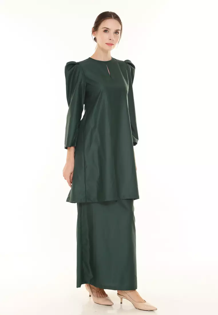 Yarra Kurung Modern in Emerald Green