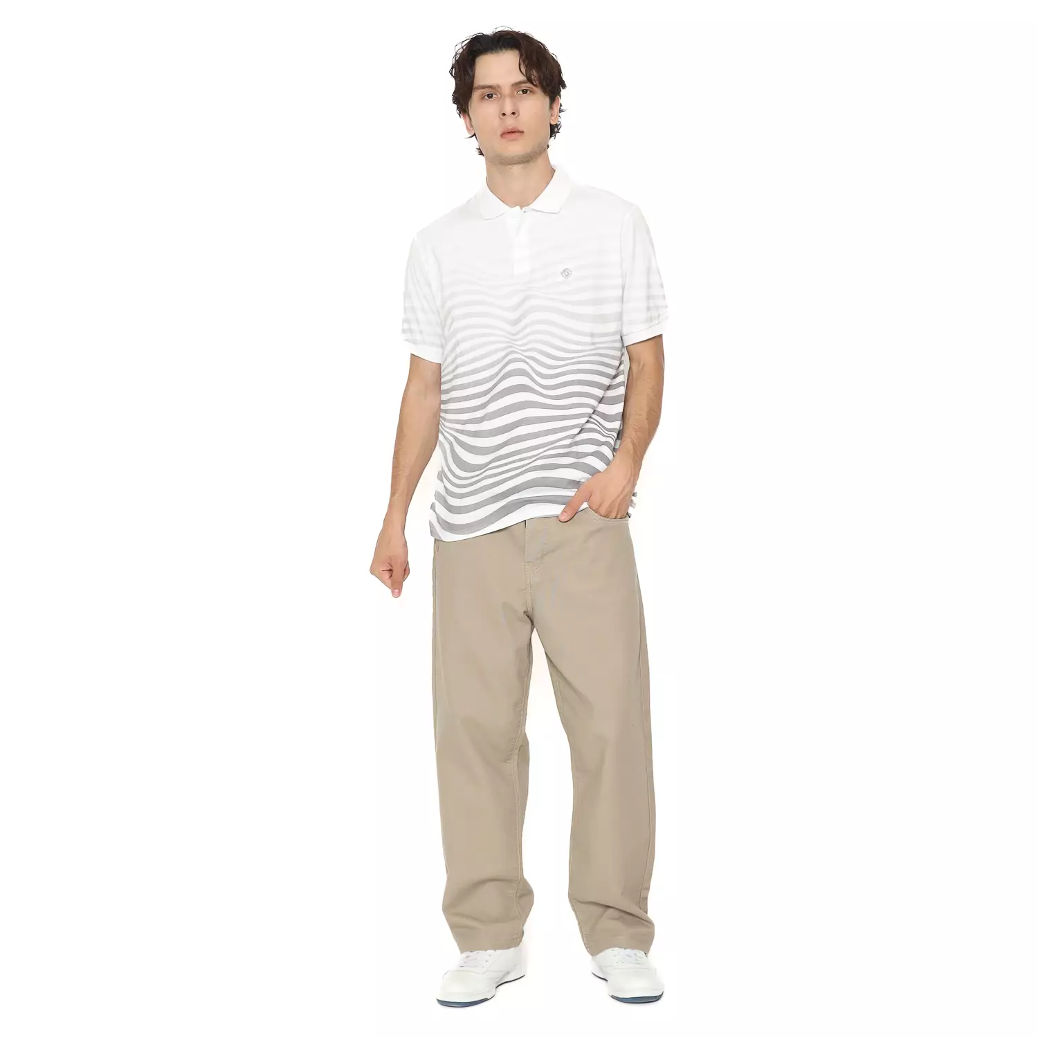 Voxfly Kaos Polo Pria Melted Planet Surf