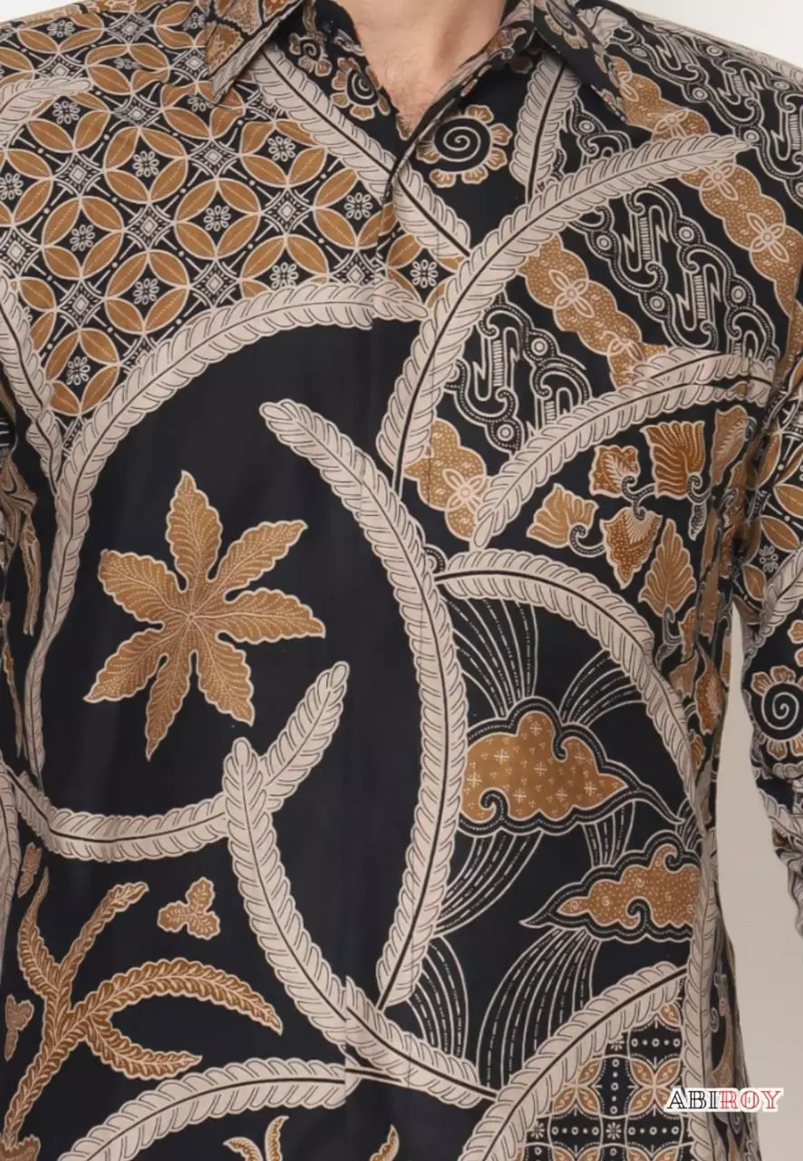 Kemeja Batik Pria Premium Slimfit Elegant Modern Lengan Panjang Gandarum