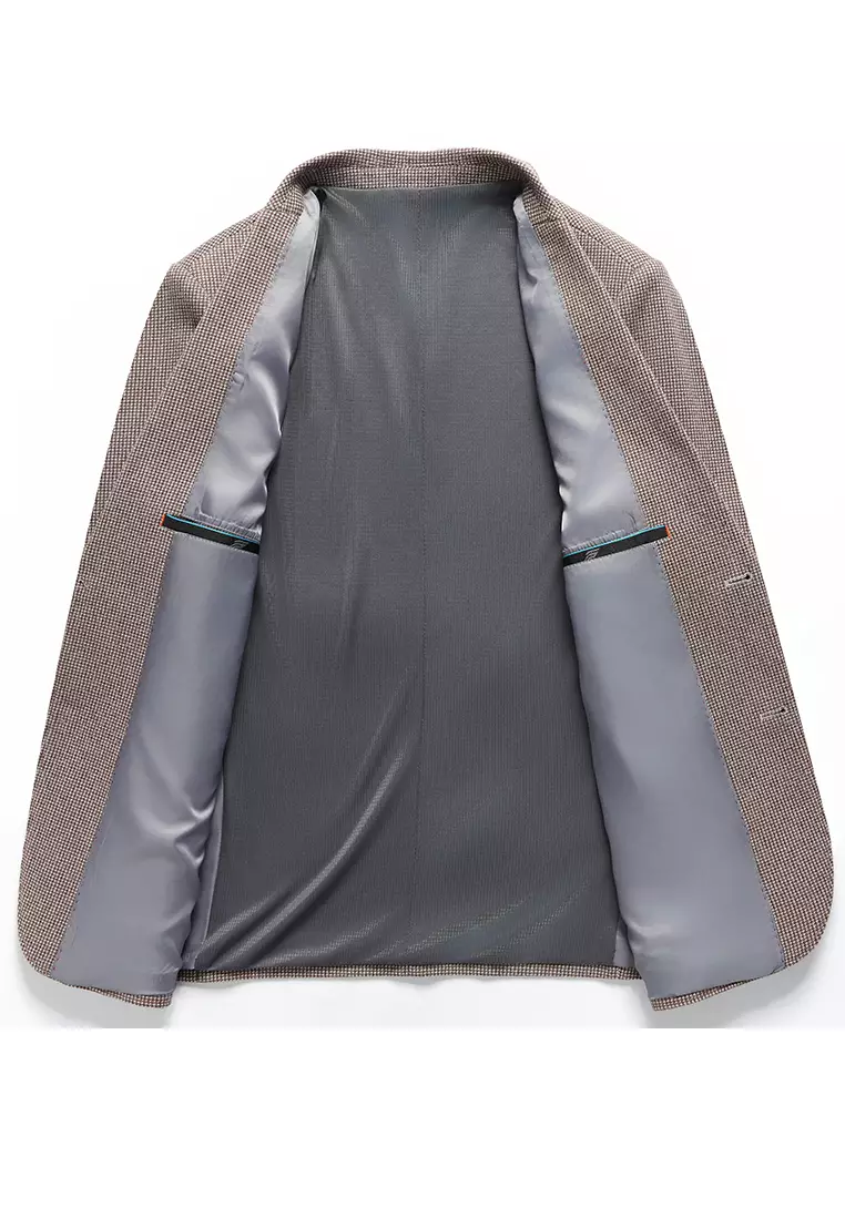 Non Iron Plaid Suit Jacket LB6670