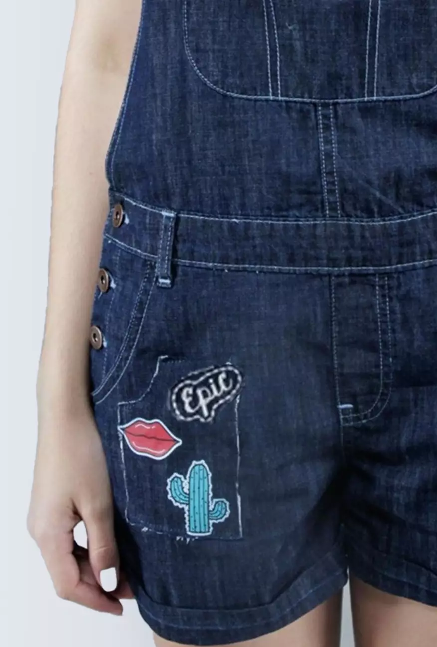 Celana Wanita Epic Dark Blue Short Overall