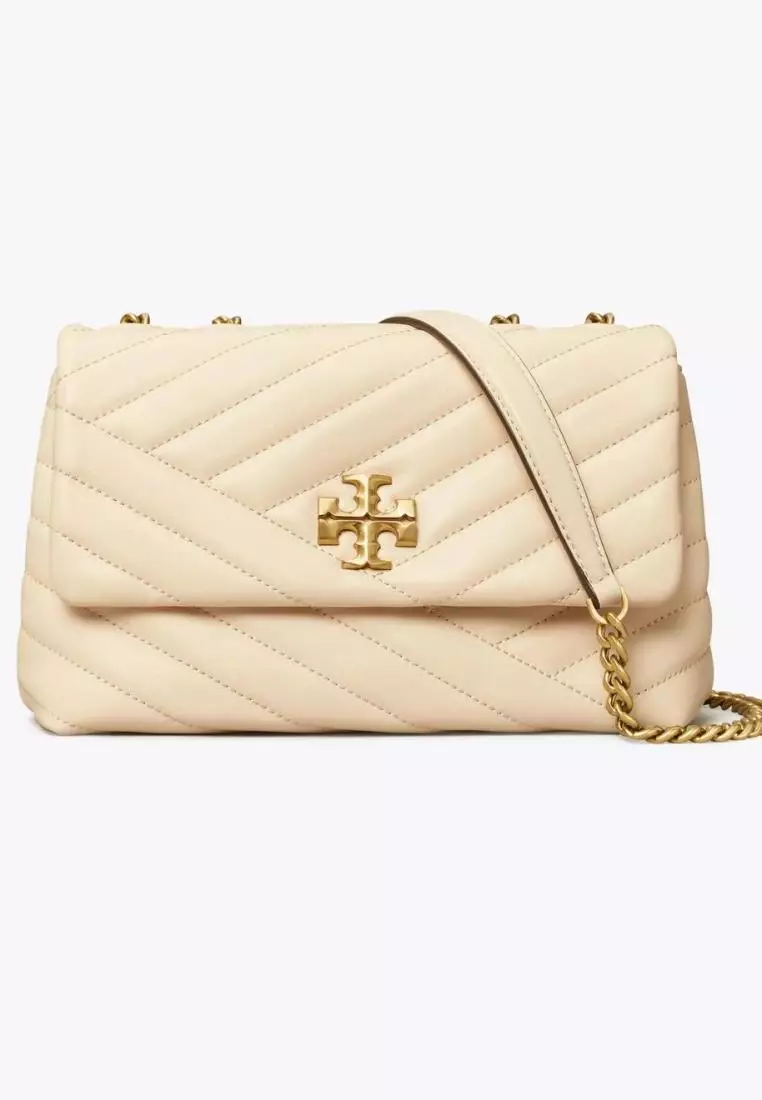 Tory Burch Small Kira Chevron Convertible Shoulder Bag New Cream