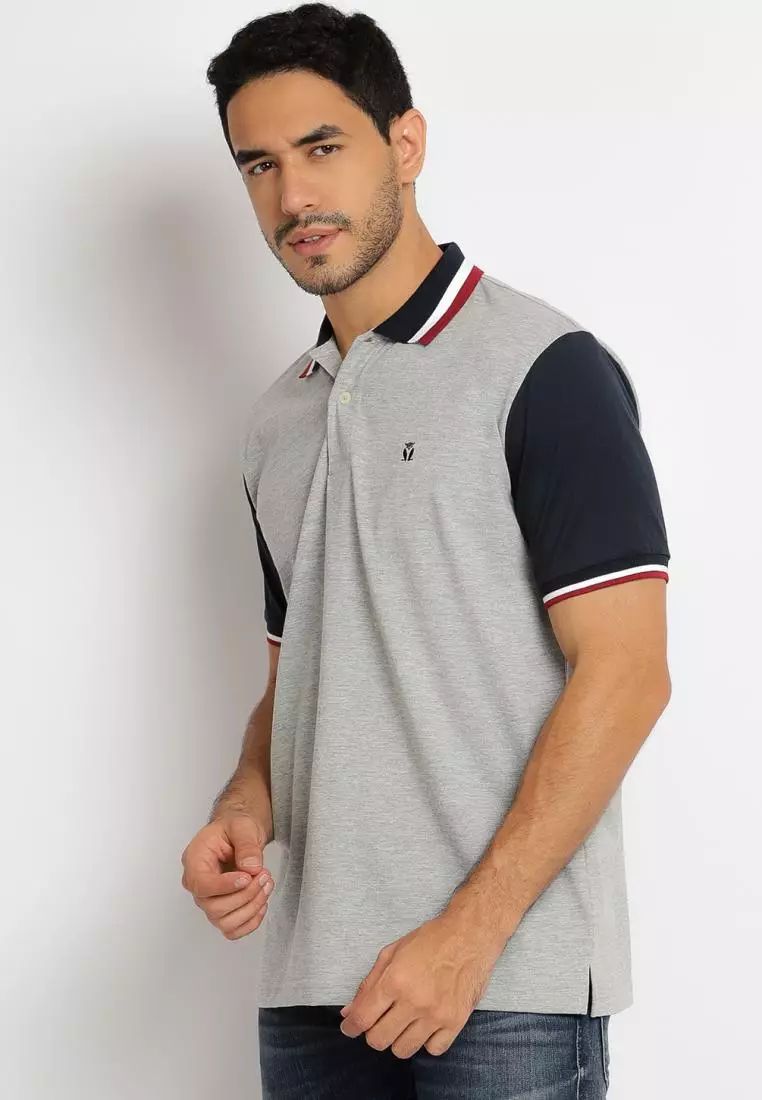 MATSUDA Kaos Polo Shirt Pria Kerah Itabashi