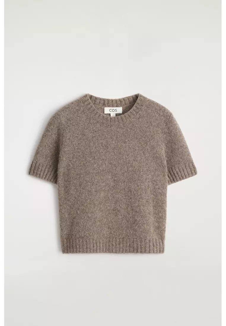 KNITTED ALPACA-BLEND T-SHIRT