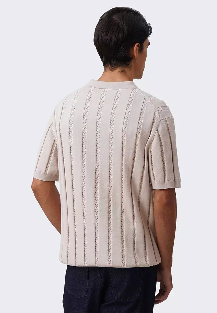Men's Open Knit Polo