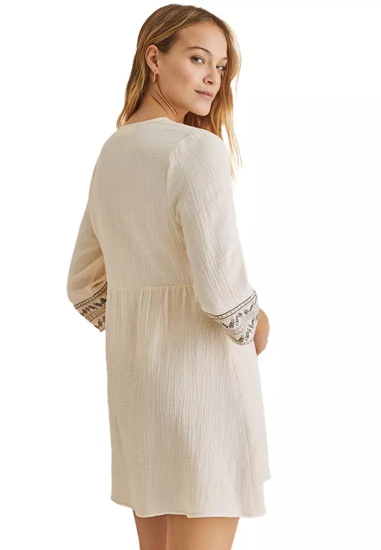 Buy women'secret Short White Tunic Dress 2024 Online