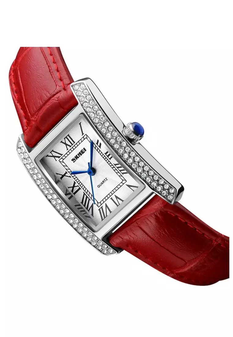 Jam Tangan Kasual Analog Wanita Waterproof 30m Strap Tali Material PU Leather FG55 ORIGINAL