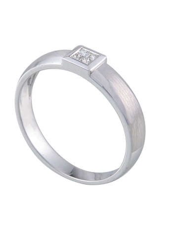 LITZ white LITZ 18K White Gold Diamond Men Ring YF-YR7710 AFC94AC826F99BGS_1