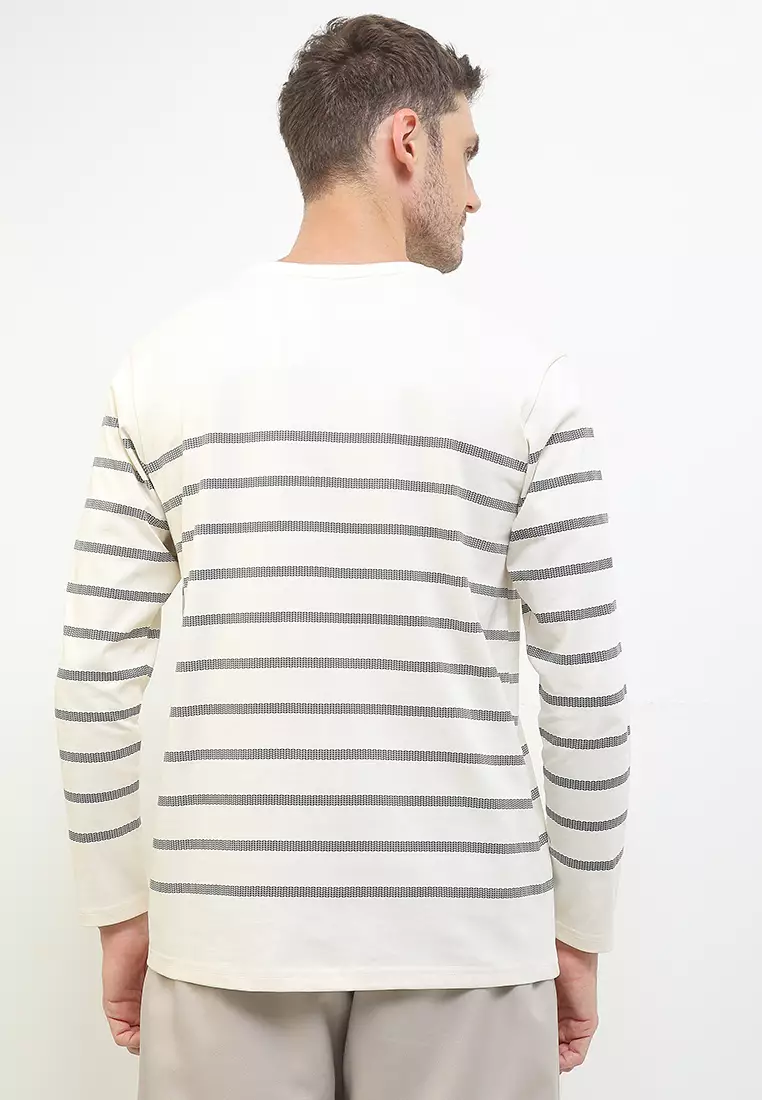 Kaos Stripe Lengan Panjang - Rikckoe T-Shirts