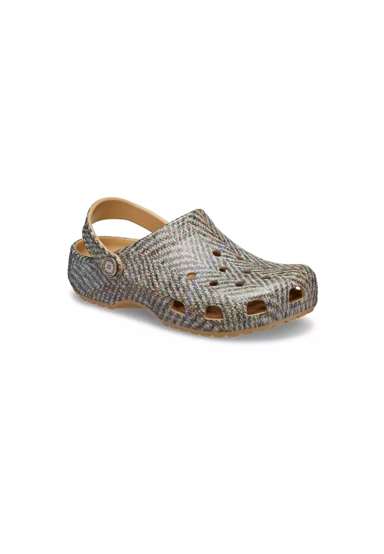 Discount on Crocs  shoes - SKU: Kids' Classic Tweed Clog In Wheat