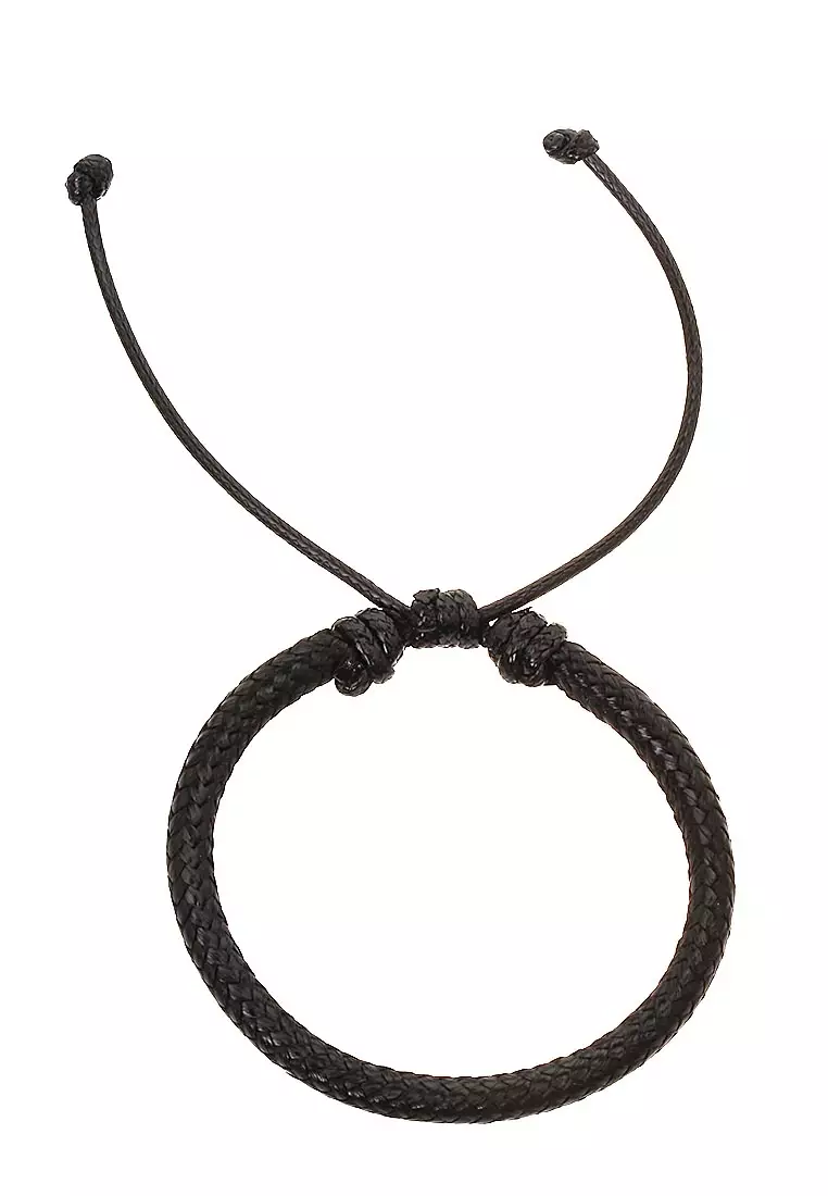 Omrish Bracelet Gelang Pria Jangkar One Set Material Paracord ORIGINAL - Black