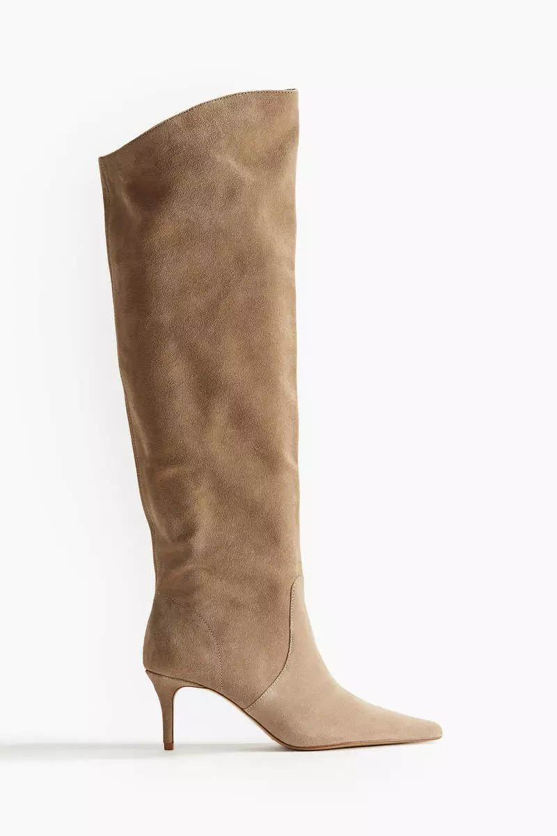Discount on H&M  shoes - SKU: Knee-high suede boots