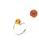 Millenne silver MILLENNE Multifaceted Baltic Amber Globe Silver Ring with 925 Sterling Silver 4E20EAC47BF43CGS_2