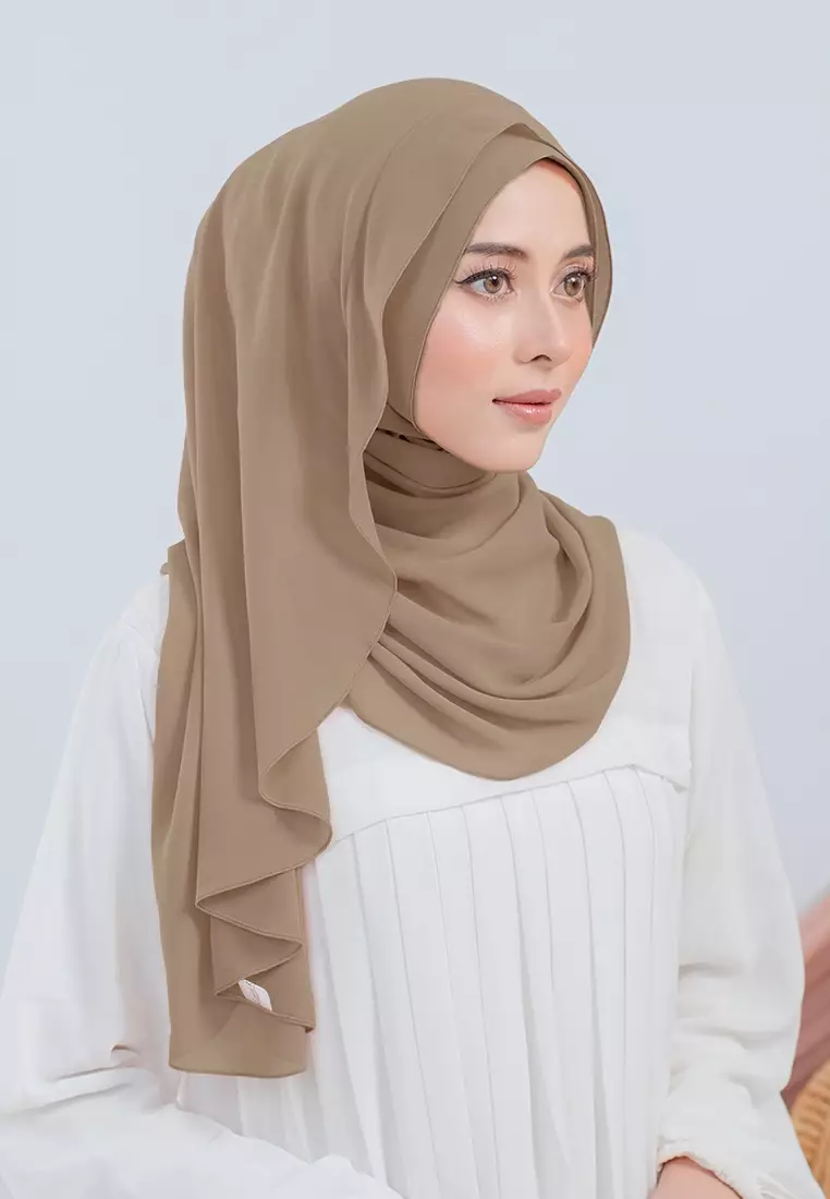 HIJAB INSTAN LUBNA - HAZELNUT