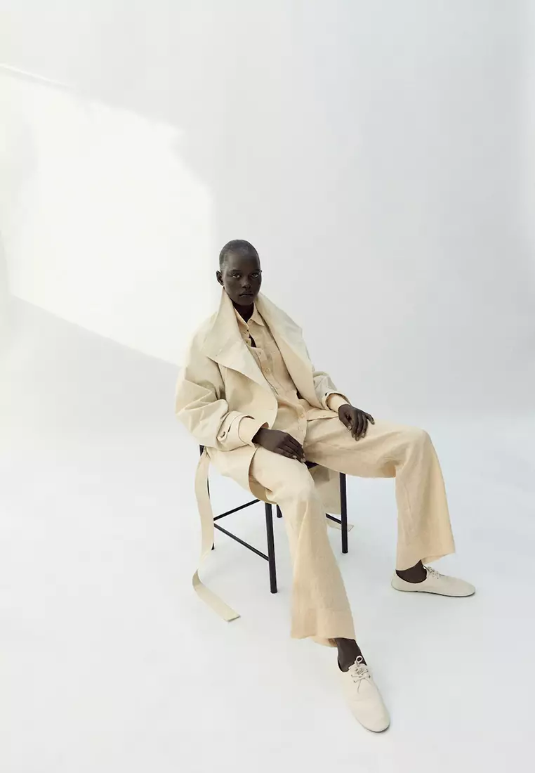 Straight Linen Trousers