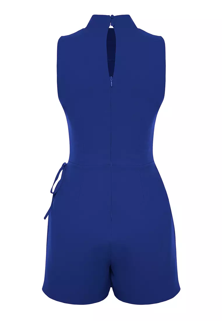 Sleeveless Mock Neck Playsuit
