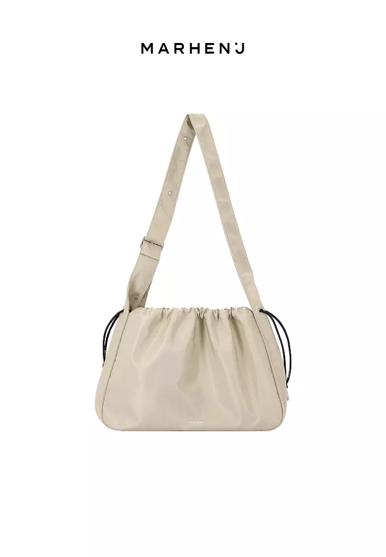 MOA Nylon Crossbody Bag Beige