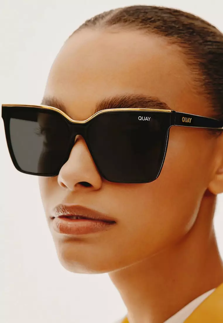 Level Up Sunglasses - Black Gold/Smoke