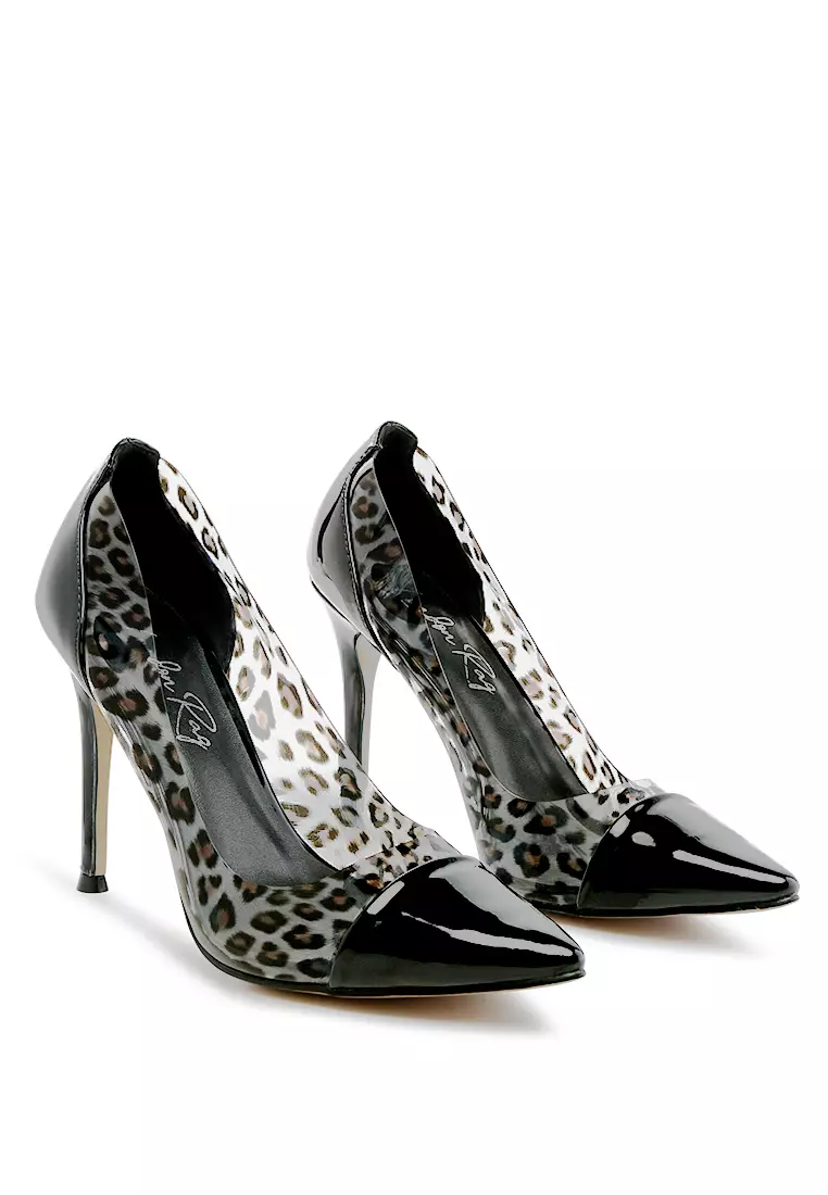 Giraffe print store heels