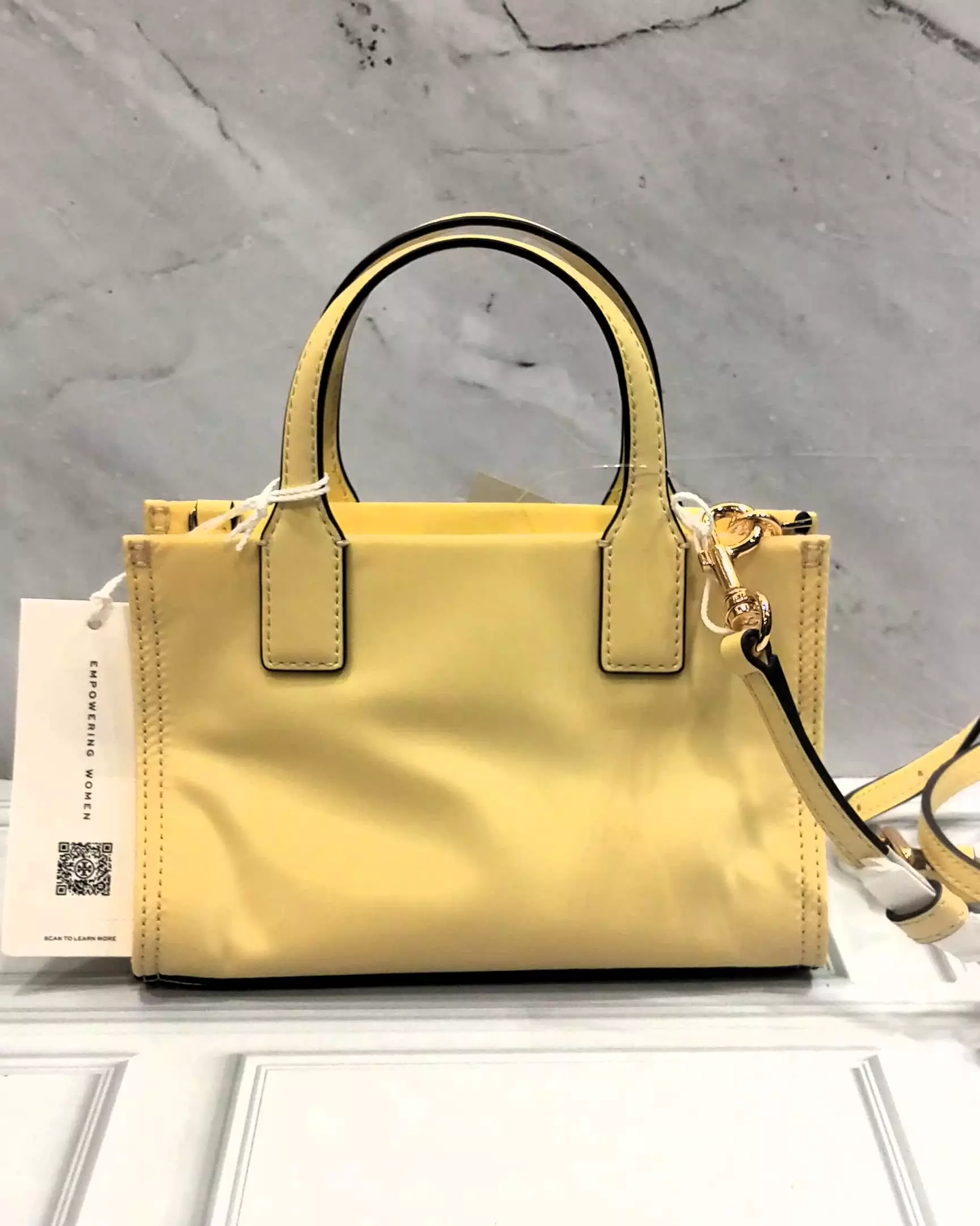 TB Ella Mini Tote Bag Nylon Lemon Sugar