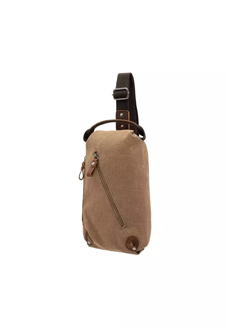 Jack Studio Men s Korean Style Canvas Leather Outdoor Casual Small Crossbody Single Shoulder Men s Bag BAD 21006