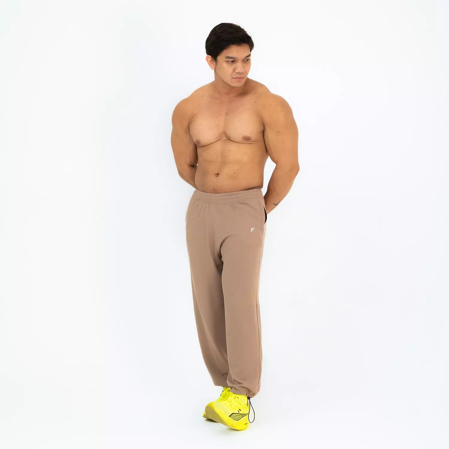 Baggy Pants Oversize Sports with Drawstring Frappucino