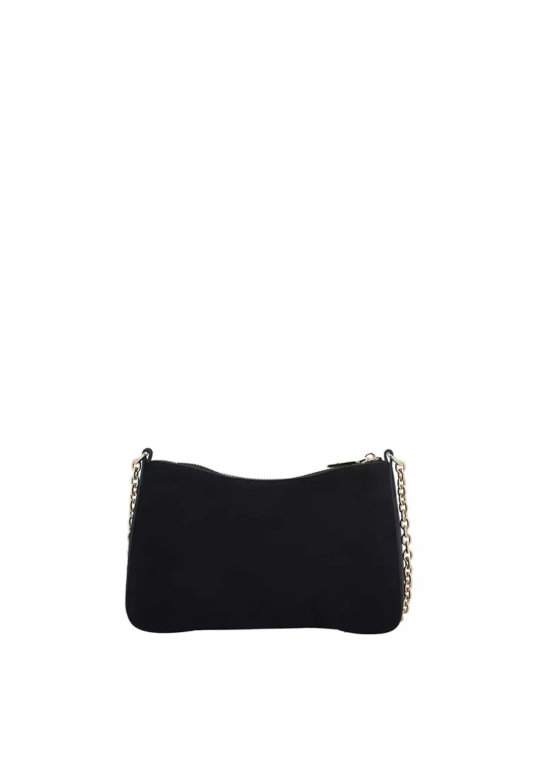 Buy Carlo Rino Aurea Velvet Shoulder Bag - Black 2026 Online | ZALORA ...