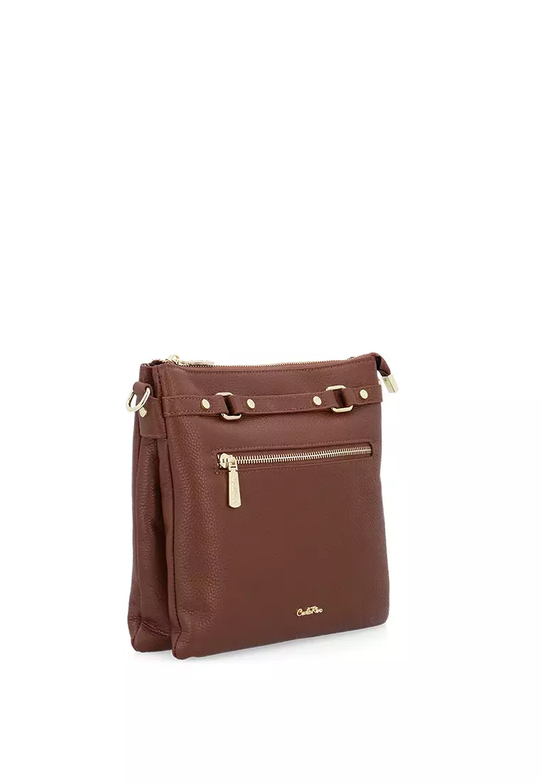 Metropolitan Large Sling Bag - Dark Brown