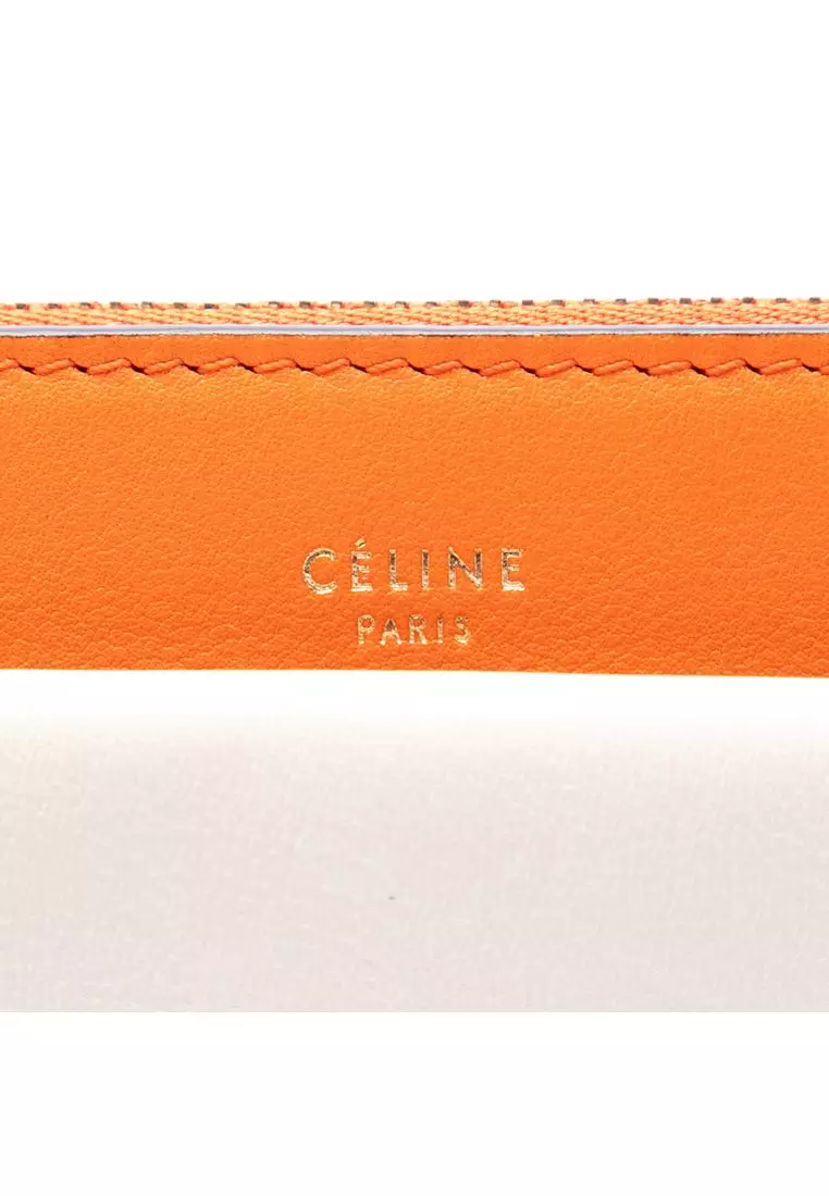 Pre-Loved Celine Tricolor Leather Pocket Envelope Zip Crossbody